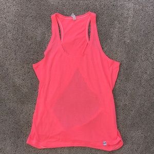 Under Armour pink open back tank!